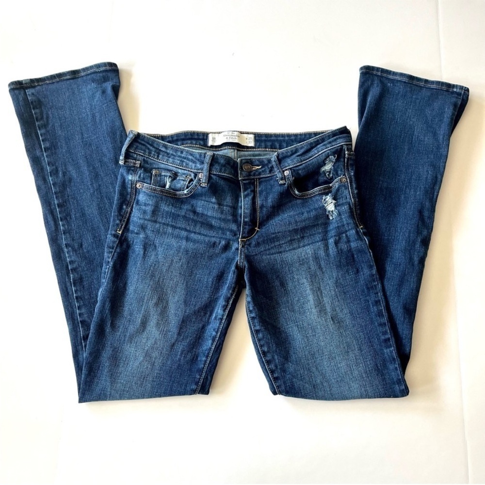 Abercrombie & Fitch Jeans Women's 8 Bootcut Dark Wash Distressed